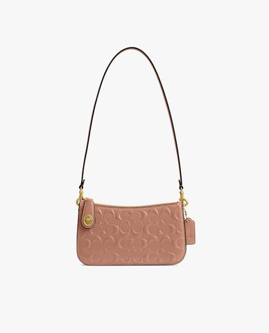  COACH - Túi đeo vai nữ phom chữ nhật Penn Signature Leather 