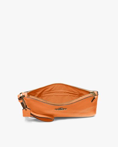  COACH - Ví cầm tay nữ khóa kéo kim loại 