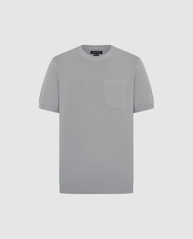  URBAN REVIVO - Áo thun nam cổ tròn tay ngắn 