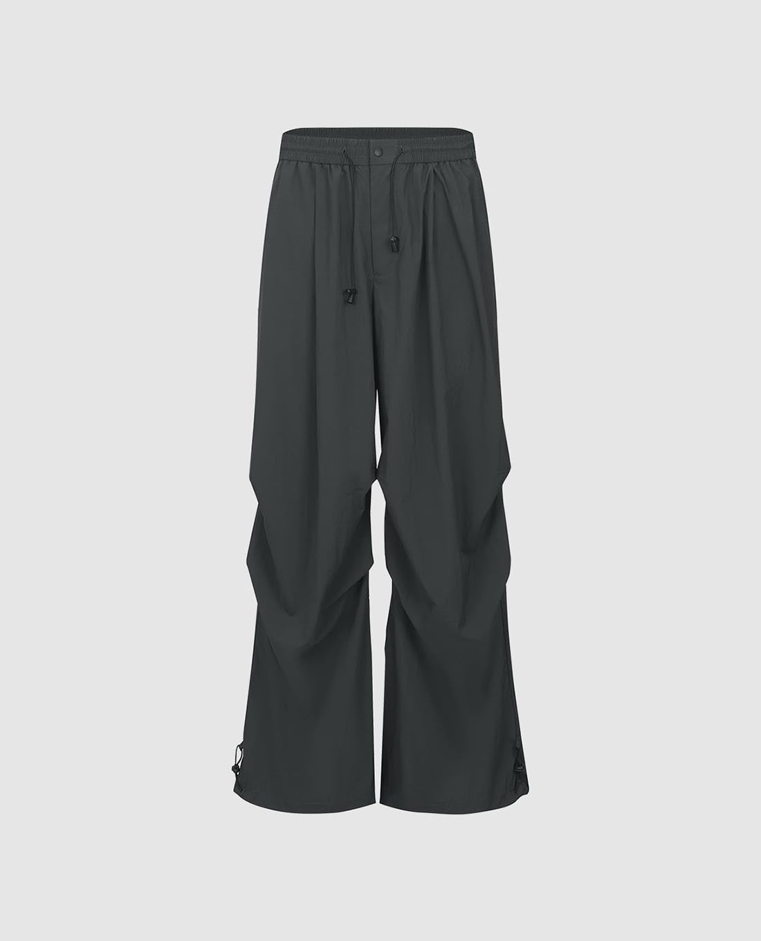 URBAN REVIVO - Quần nam ống rộng lưng thun Ruched