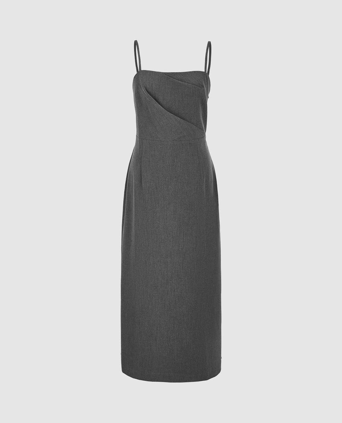 URBAN REVIVO - Đầm hai dây midi Straight Cami