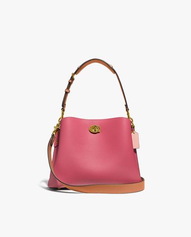  COACH - Túi đeo vai nữ hình thang Willow In Colorblock 