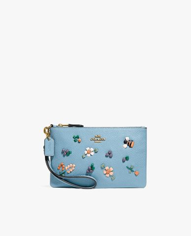  COACH - Ví cầm tay nữ chữ nhật Floral Embroidery 