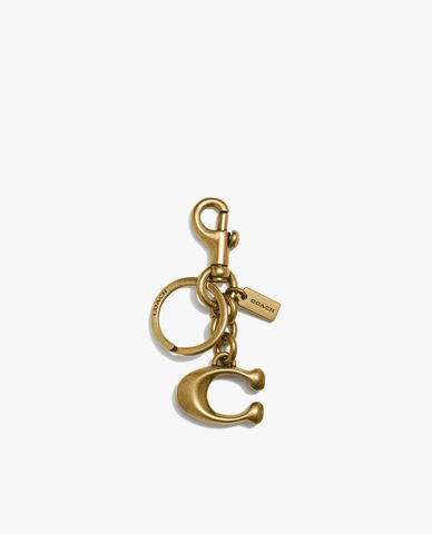  COACH - Móc khóa thiết kế chữ C thương hiệu nổi bật 