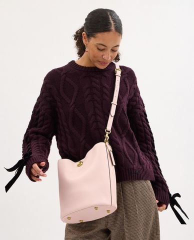  COACH - Túi đeo vai nữ phom hình trụ Willow Soft 