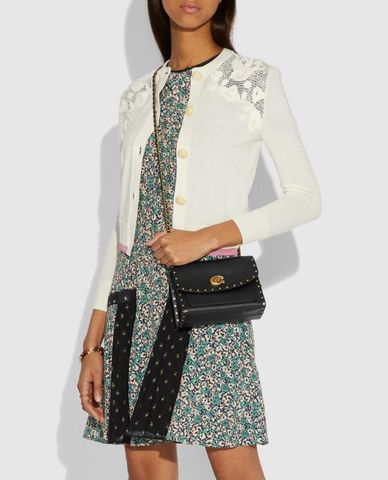  COACH - Túi đeo vai nữ nắp gập Parker 