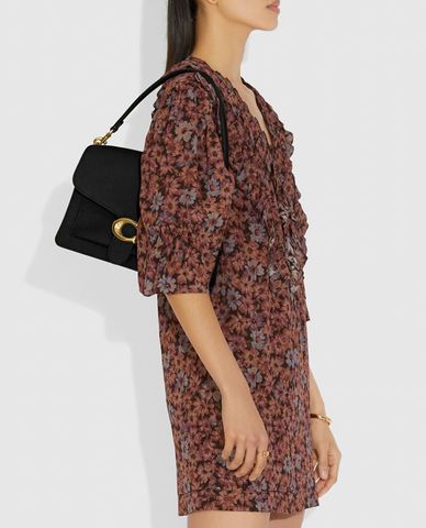  COACH - Túi đeo vai nắp gập chữ nhật Tabby 