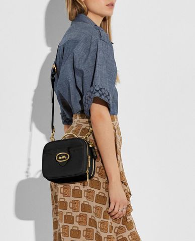  COACH - Túi đeo chéo nữ hình hộp vuông Riley Lunchbox 