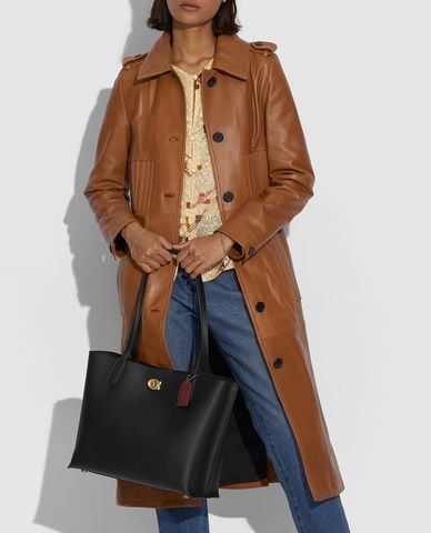  COACH - Túi đeo vai nữ ‘Willow’ Shopper 