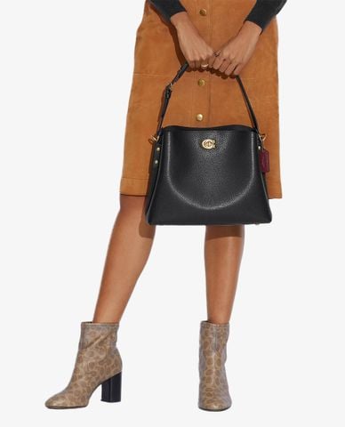  COACH - Túi đeo vai nữ dáng vuông Willow 