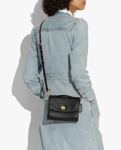  COACH - Túi đeo chéo nữ chữ nhật nắp gập Kip Turnlock 