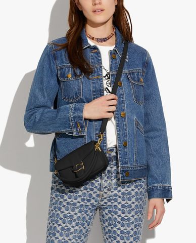  COACH - Túi đeo vai nữ nắp gập hiện đại 