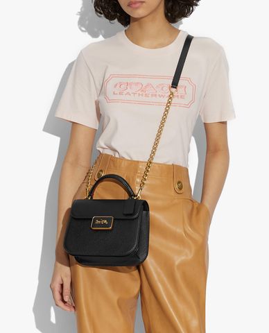  COACH - Túi xách tay nữ nắp gập Alie Top 