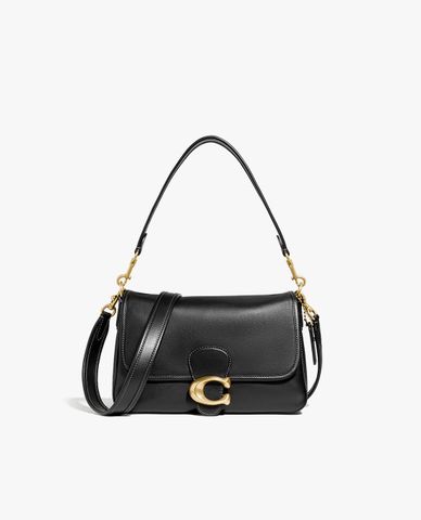  COACH - Túi đeo vai nữ chữ nhật nắp gập Soft Tabby 