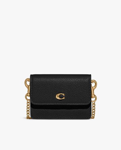  COACH - Ví đựng name card nữ nắp gập Half Flap 