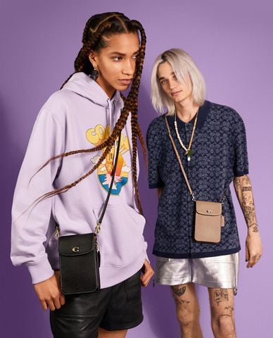  COACH - Túi đeo chéo nữ nắp gập Phone 