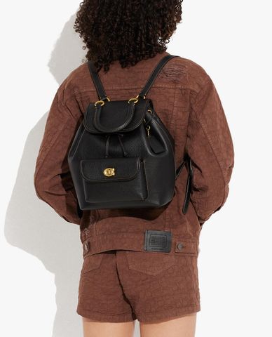  COACH - Balo nữ rút dây Riya 