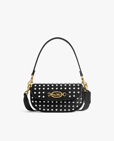  COACH - Túi đeo vai nữ phom chữ nhật Harley 23 Studs 