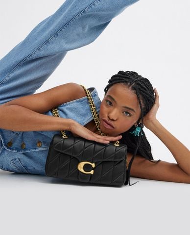  COACH - Túi đeo chéo nữ dáng chữ nhật nắp gập Tabby 26 