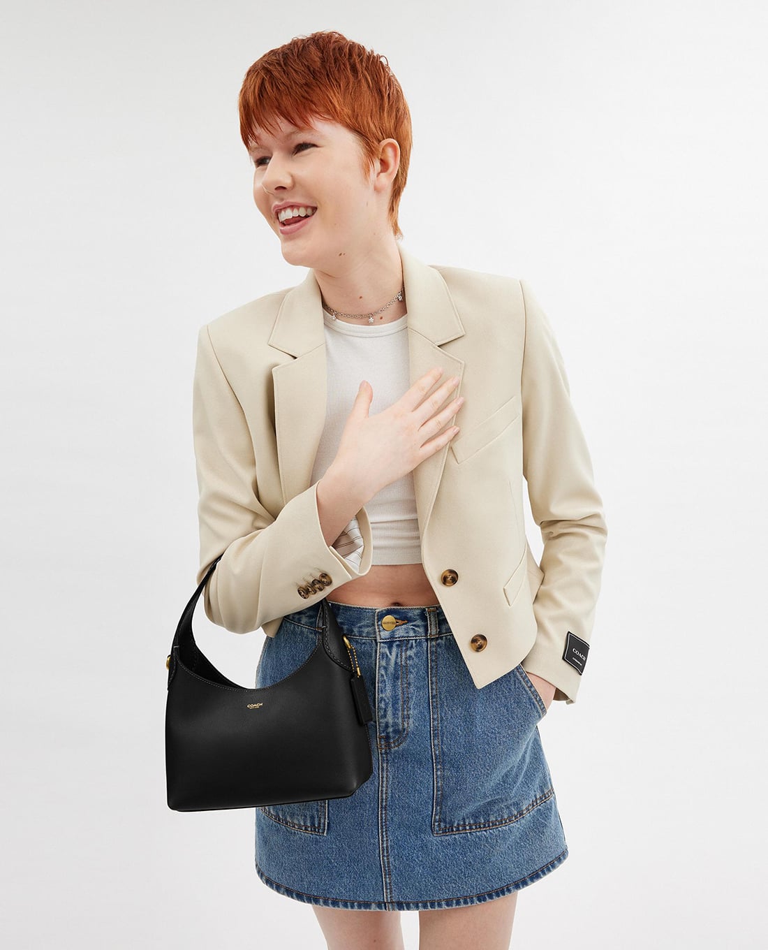 COACH -  Túi xách nữ phom hình thang Brooklyn 23