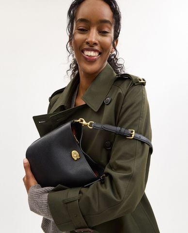  COACH - Túi đeo vai nữ hình trụ Willow Bucket 