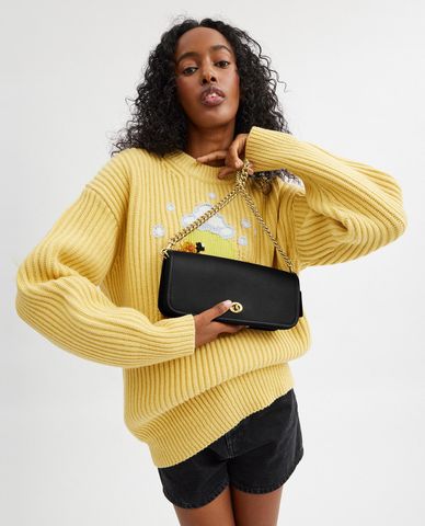  COACH - Túi đeo vai nữ phom chữ nhật Dinky 