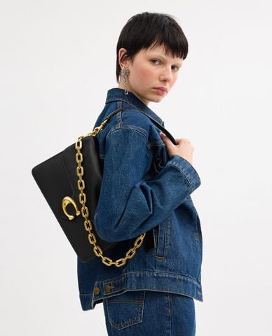  COACH - Túi đeo vai nữ phom chữ nhật Chain Tabby 30 