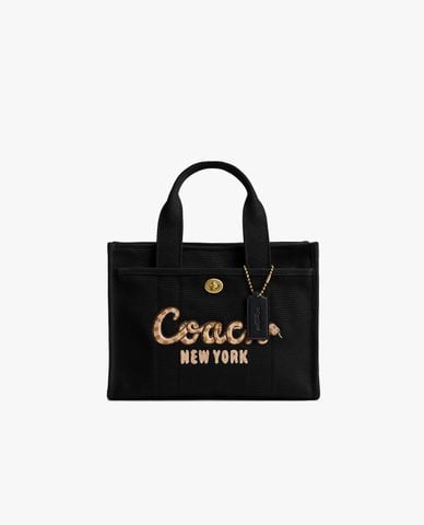  COACH - Túi tote nữ phom chữ nhật Cargo 26 With Coach Snake Script 
