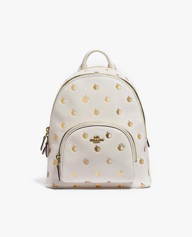  COACH - Balo nữ mini Chalk White Apple Pattern 