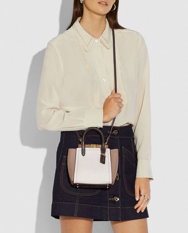  COACH - Túi đeo vai phom vuông Troupe Tote 16 