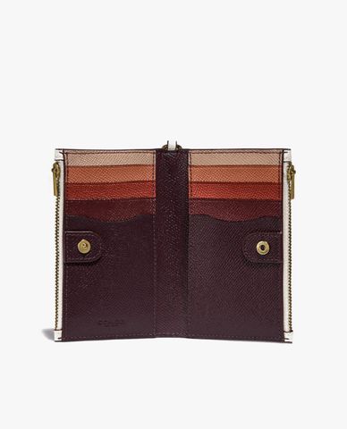  COACH - Ví đựng name card Zip Chain 