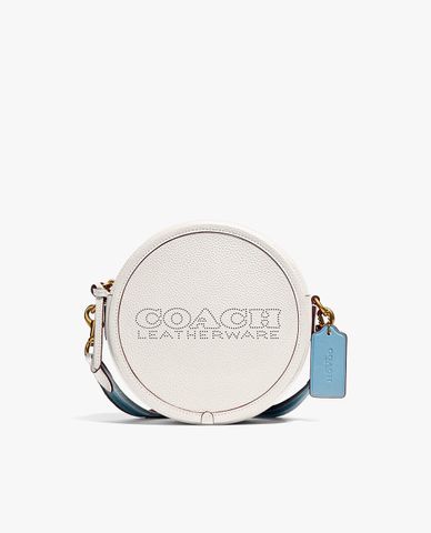  COACH - Túi đeo vai nữ phom tròn hiện đại 