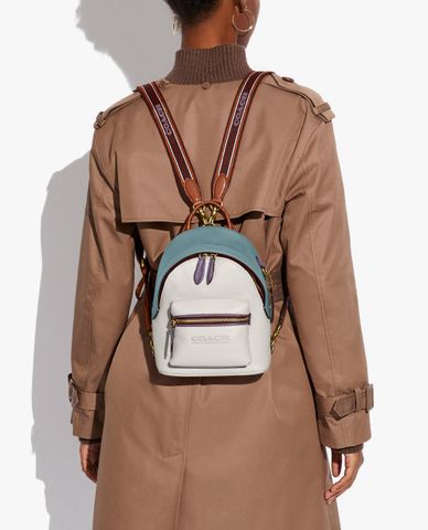  COACH - Balo nữ chữ nhật Charter 18 In Colorblock 