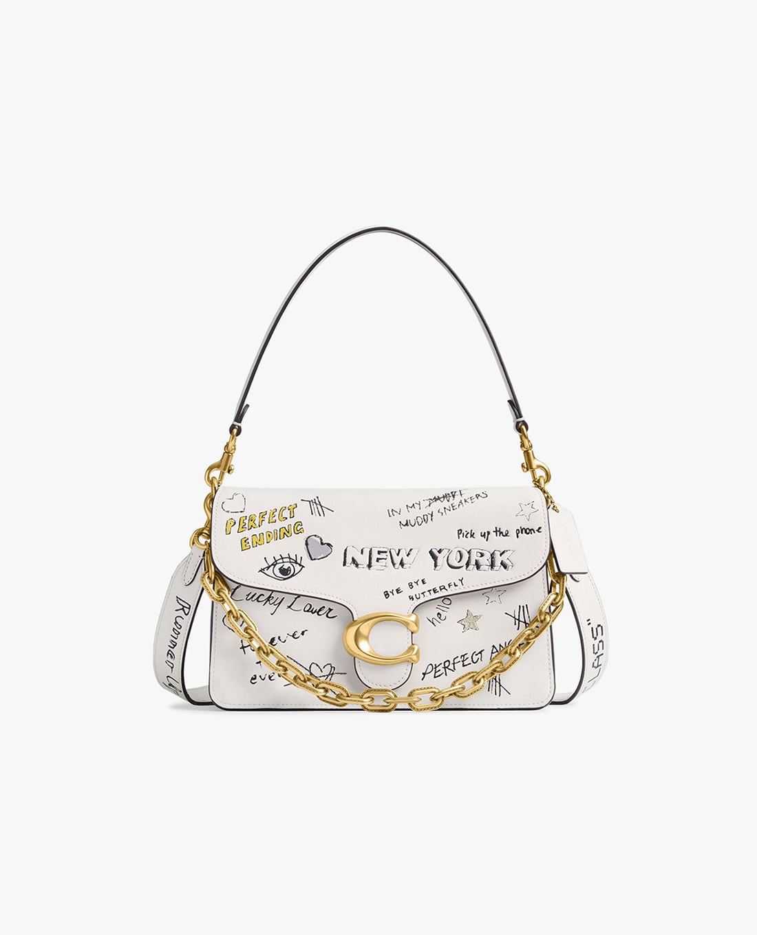 COACH - Túi đeo vai nữ phom chữ nhật Chain Tabby