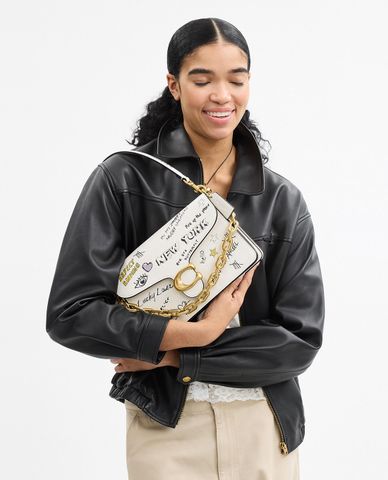  COACH - Túi đeo vai nữ phom chữ nhật Chain Tabby 