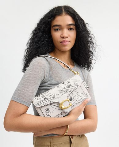  COACH - Túi đeo vai nữ phom chữ nhật Snoopy Tabby 26 