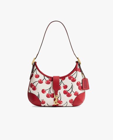  COACH - Túi đeo vai nữ phom bán nguyệt Hamptons 