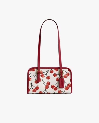  COACH - Túi đeo vai nữ phom chữ nhật Swing Zip Bag With Cherry Print 