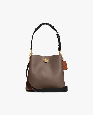  COACH - Túi đeo vai nữ phom vuông Willow Bucket 