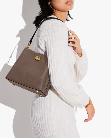  COACH - Túi đeo vai nữ phom vuông Willow Bucket 