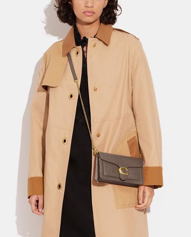  COACH - Túi đeo chéo nữ chữ nhật nắp gập thanh lịch 