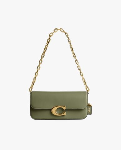  COACH - Túi đeo vai nữ nắp gập phom chữ nhật Idol 23 