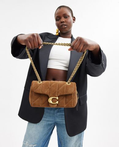  COACH - Túi đeo chéo nữ phom chữ nhật chần bông Tabby 26 