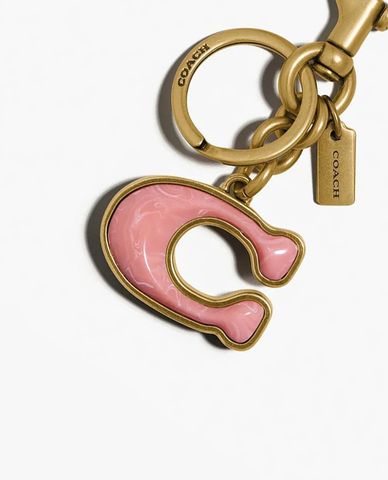  COACH - Thẻ treo chữ C Stone Signature 