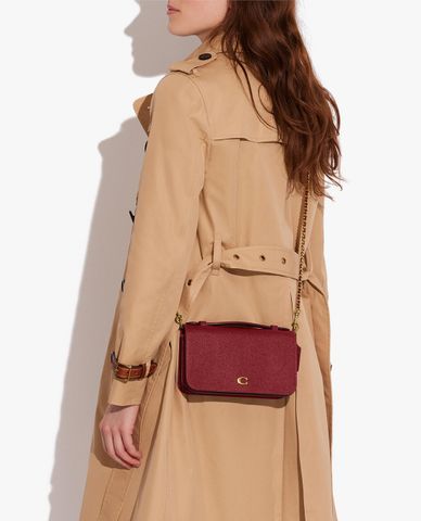  COACH - Túi đeo chéo nữ nắp gập phom chữ nhật Bea 