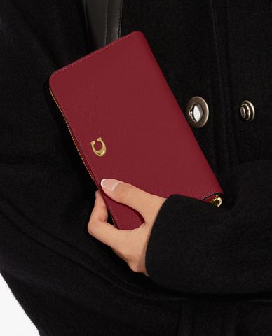  COACH - Ví nữ dáng dài chữ nhật phối zip Accorion 
