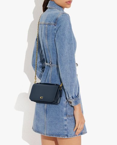  COACH - Túi đeo chéo nữ chữ nhật nắp gập Bea 