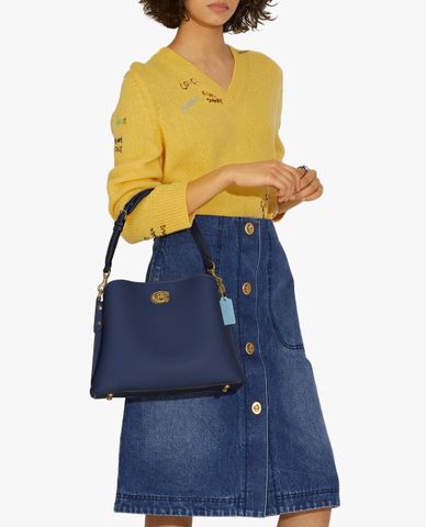  COACH - Túi đeo vai nữ hình thang Willow In Colorblock 