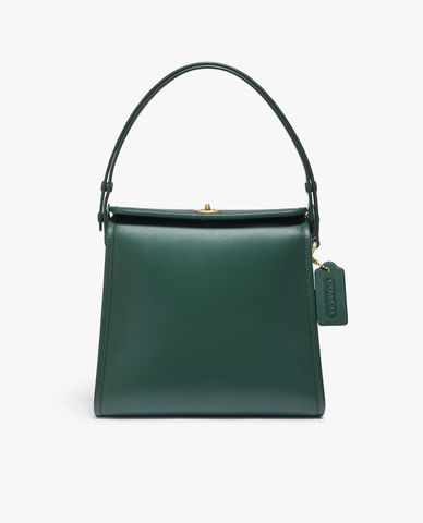  COACH - Túi đeo vai hình vuông Turnlock 