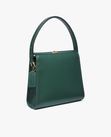  COACH - Túi đeo vai hình vuông Turnlock 